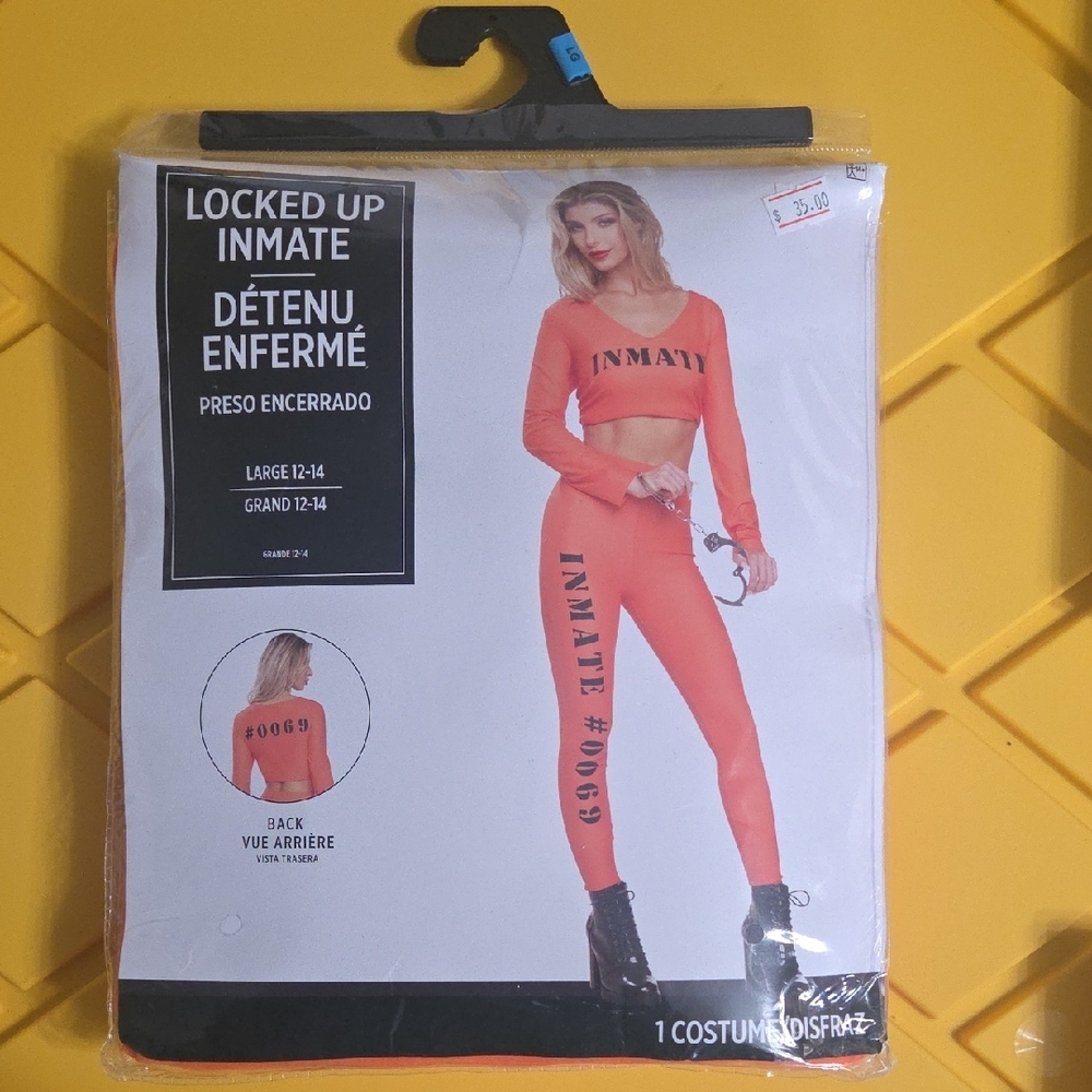 *BRAND NEW* Orange Inmate Costume Set
